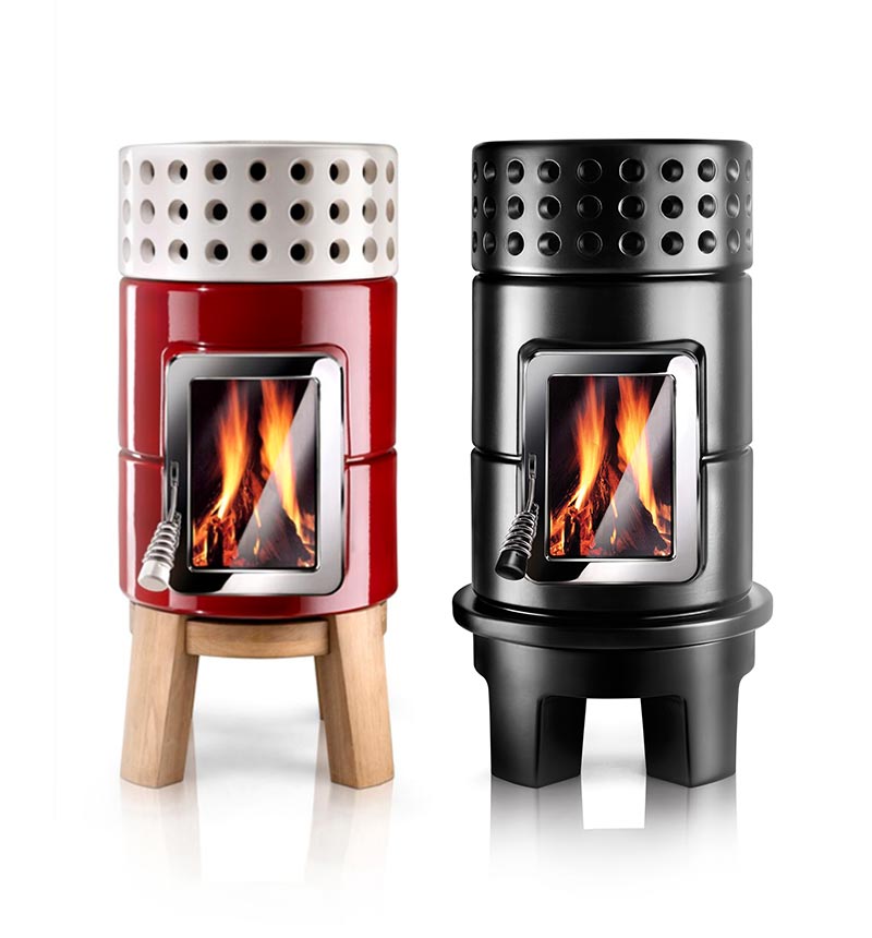 Stack Stoves Collection By La Castellamonte, Round Wood Stoves Canada